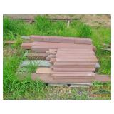 Assorted Composite Decking Pieces.