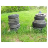 10 Assorted Tires. 10 Assorted Tires.