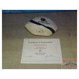 John Elway Autographed Football W/ COA.