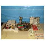 Heavy Brass Tray, Bar Items, Coasters & More. Heavy Brass Tray, Bar Items, Coasters & More.