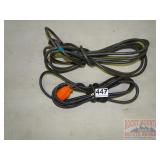 3 Black Extension Cords. 3 Black Extension Cords.