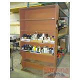 Brown Particle Board Shelf. Brown Particle Board Shelf.