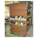 Brown Particle Board Shelf.