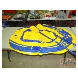 Blue & Yellow 612 Inflatable Raft. Blue & Yellow 612 Inflatable Raft.