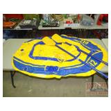 Blue & Yellow 612 Inflatable Raft.