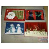 5 Christmas Accent Rugs. 5 Christmas Accent Rugs.