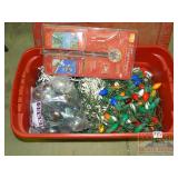 Asst. X-Mas Lights in Storage Tote. Asst. X-Mas Lights in Storage Tote.