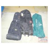 Samsonite & 2 Other Traveling Golf Bags. Samsonite & 2 Other Traveling Golf Bags.