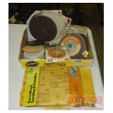 Asst. Abrasive Wheels & Sanding Paper. Asst. Abrasive Wheels & Sanding Paper.