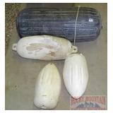 4 Asst. Boat Fenders. 4 Asst. Boat Fenders.