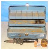Soldering Iron & Paste & Metal Tackle Box. Soldering Iron & Paste & Metal Tackle Box.