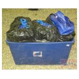 Large Tub W/ Blue Tarps. Large Tub W/ Blue Tarps.