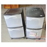 2-3 Drawer Rolling Organizers. 2-3 Drawer Rolling Organizers.