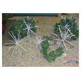 Asst. Lighted Snowflakes & Garland. Asst. Lighted Snowflakes & Garland.