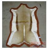 Tanned Animal Hide on Felt. 40X29. Tanned Animal Hide on Felt. 40X29.