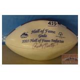 Autographed Hall of Fame Football.