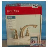 Price Pfister Satin Nickel Faucet Set.