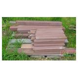 Assorted Composite Decking Pieces.