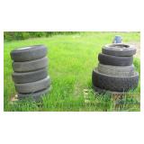 10 Assorted Tires. 10 Assorted Tires.