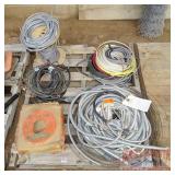 Pallet with Assorted Wire. Pallet with Assorted Wire.
