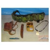 Hat Band, Leather Knife Sheath, Camo Belt & More. Hat Band, Leather Knife Sheath, Camo Belt & More.