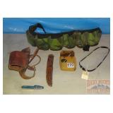 Hat Band, Leather Knife Sheath, Camo Belt & More.