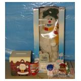 Animated Frosty & Other X-Mas Decorations.