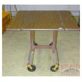 Rolling Drop Leaf Commercial Grade Tilting Table.