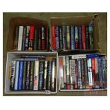 4 Boxes of Asst. Hard Back & Other Novels. 4 Boxes of Asst. Hard Back & Other Novels.