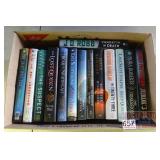 Box of Hard Cover Novels. Box of Hard Cover Novels.