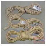 3 Tan 50' Extension Cords. 3 Tan 50' Extension Cords.