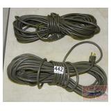 2 Grey 50' Extension Cords. 2 Grey 50' Extension Cords.
