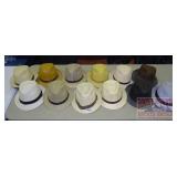 13 Assorted Men's Hats. 13 Assorted Men's Hats.