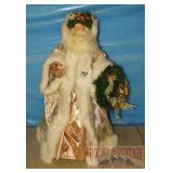 25" Santa W/ Wreath Figurine.