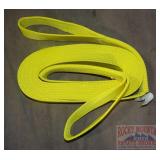 New Yellow 2'X30' 20,000# Tow Strap.