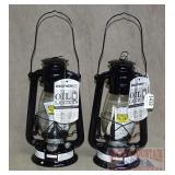 2 New Black Weatherrite Oil Lanterns.