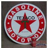 Cool Extra Large Embossed Tin Texaco Sign.