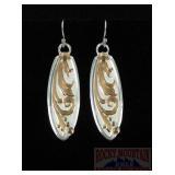 Montana Silversmiths Western Style Etched Earrings