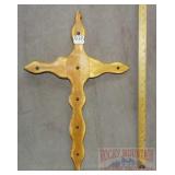 Hand Crafted Wooden 24" Cross.