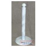 White Marble Paper Towel Holder.