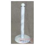 White Marble Paper Towel Holder.