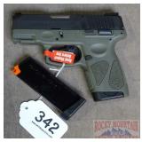 New Taurus G2S .40 S&W 7-Shot SA Pistol, OD Green