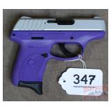 New Ruger Purple EC9s 9mm SA Pistol.