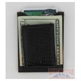 New Leather Lizard Print Money Clip/Card Holder