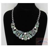 Beautiful Multiple Gem Set Necklace.