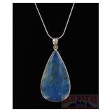 Vivid Blue Shattuckite Pendant & Necklace.