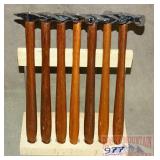 New 7 PC Specialty Hammer Set W/ Stand.