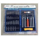 New Deluxe 51 Piece Hobby Knife Set in Case.