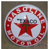 Vintage Style "Texaco" Domed Tin Sign.