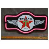 Neat "Texaco" LED Neon Style Lighted Sign.